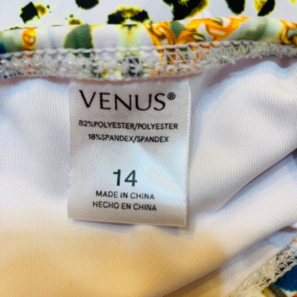 Venus Hot Rio One Piece Swimsuit Size 14 NWOT Leopard Floral Halter Neck Beach - Picture 14 of 16